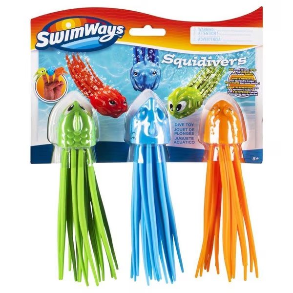 Assorted Rubber Squidivers Dive Sticks, Swimways, Mfr#: 6038987